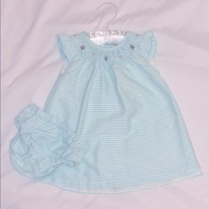 JANIE AND JACK layette light mint green dress!